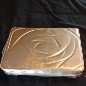 Lancome gold vanity zipper case